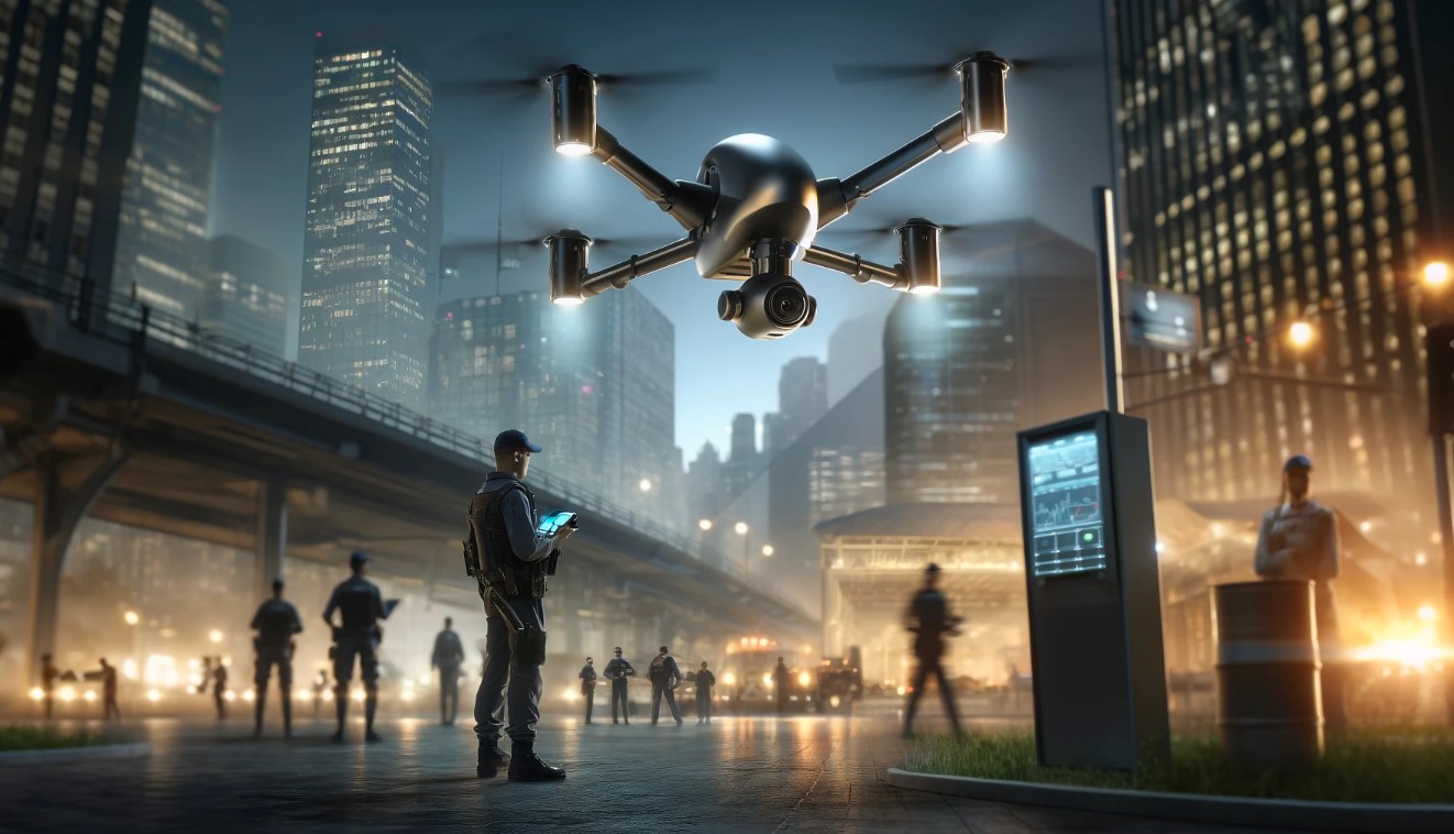 using drones for security